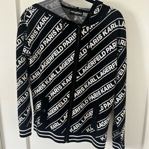 Karl Lagerfeld Black and White Hoodie